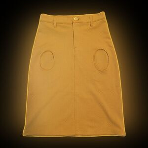 Mustard Skirt with Pockets & Belt Loops - Size 8T